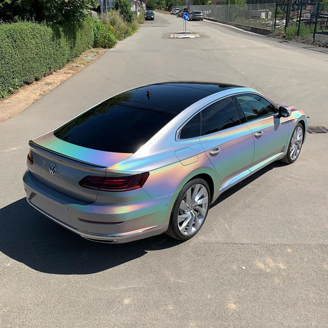 Оклейка пленкой Volkswagen цвет metallic RCH01 Silver Fireworks