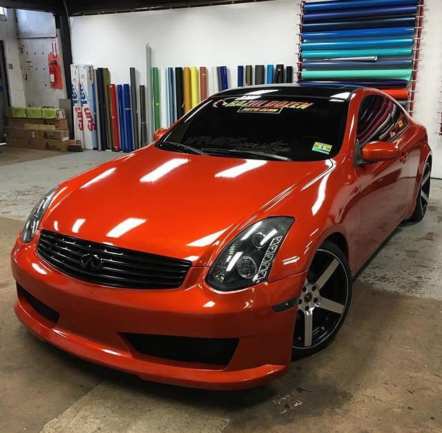 Оклейка пленкой 3M 1080-G364 (Gloss Fiery Orange)