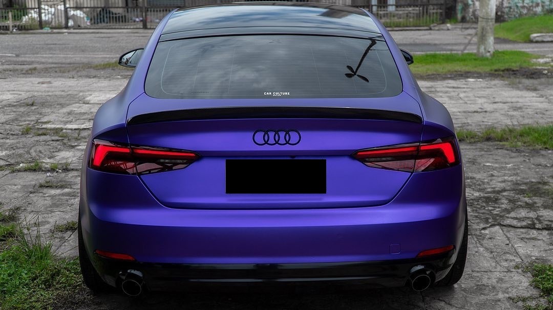 Оклейка пленкой Audi цвет matte chrome VCH303 Violet