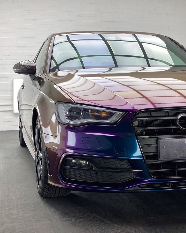 Оклейка в хамелеон Audi A3
