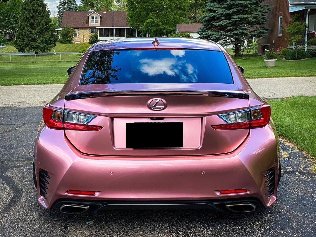 Оклейка пленкой Lexus цвет gloss aluminum GAL23 Pink Gold