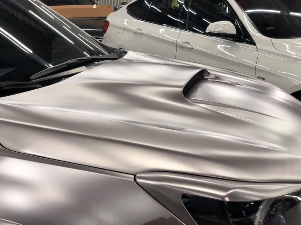 Оклейка пленкой Ford цвет matte metallic ECH02 Gunsmoke grey