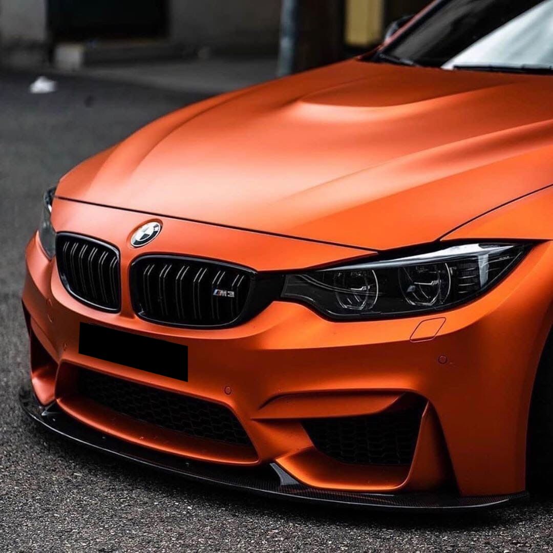 Оклейка пленкой BMW цвет matte chrome VCH306 Wild Orange