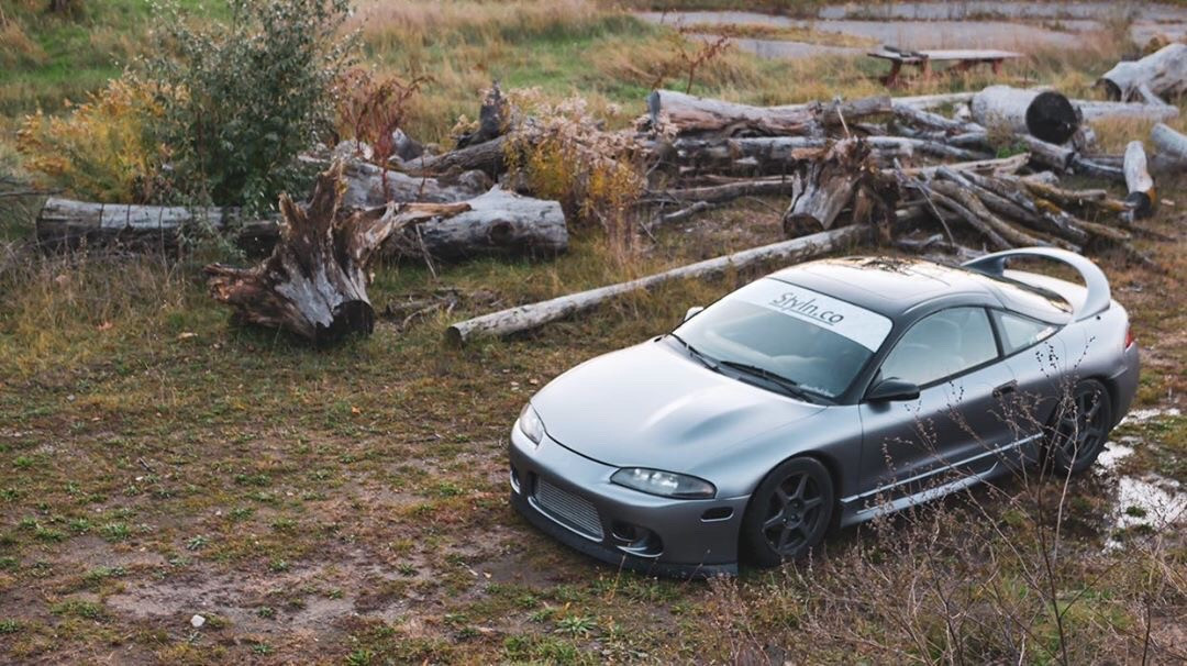 Оклейка пленкой  Mitsubishi цвет matte metallic ECH03 Charcoal grey